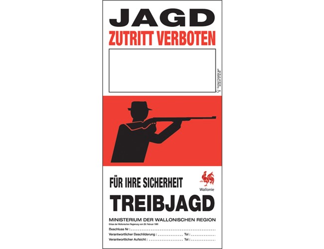 Affiche "Treibjagd" PE 385 x 185 mm